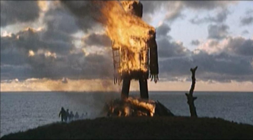 wicker man burning